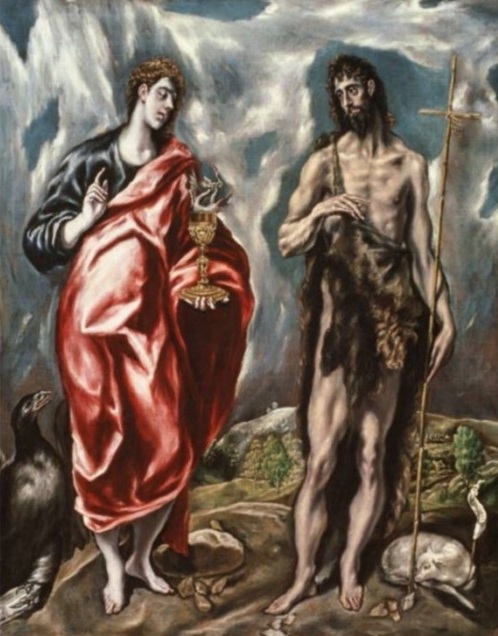 El Greco, Saint Jean l'Evangeliste et saint Jean-Baptiste