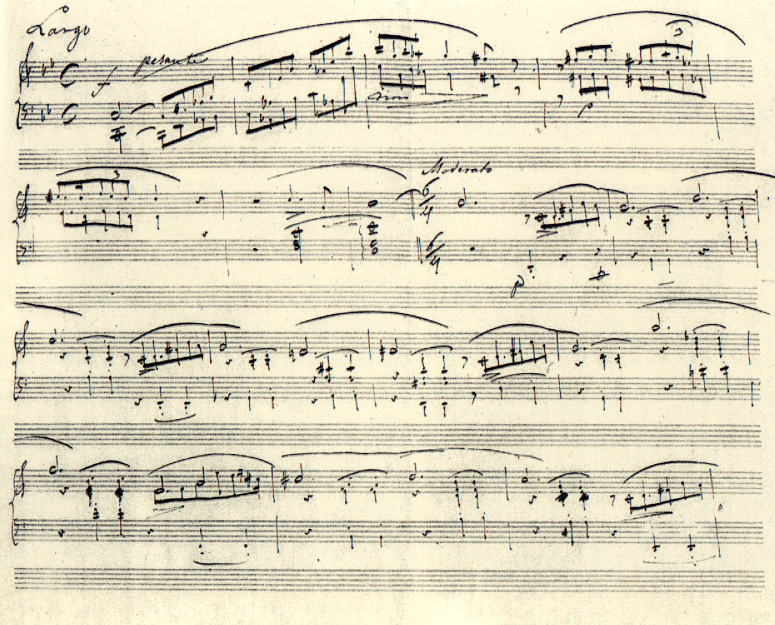 Chopin manuscrit Ballade 1